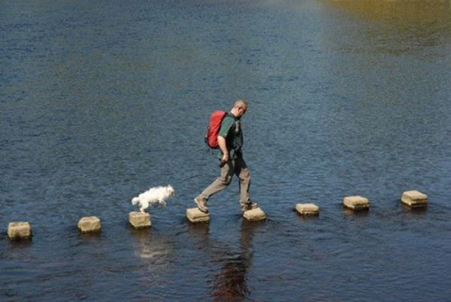 Crossing the water