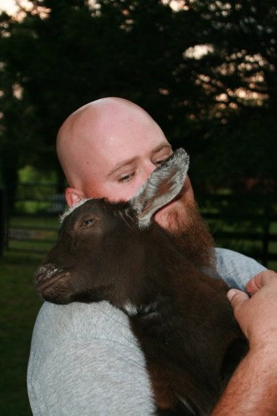 Goat hug